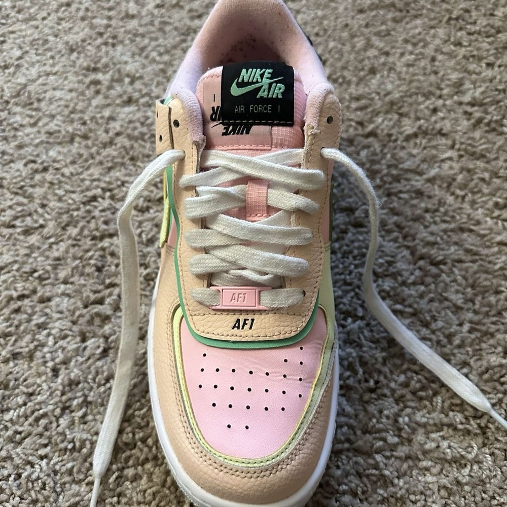 Nike Women's Air Force 1 Shadow - Pink and Green - Picture 3 of 4